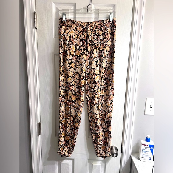 Anthropolgie satin joggers, size 4 - Picture 1 of 4